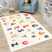Мультяшный милый алфавит, детская комната, коврик для ползания
